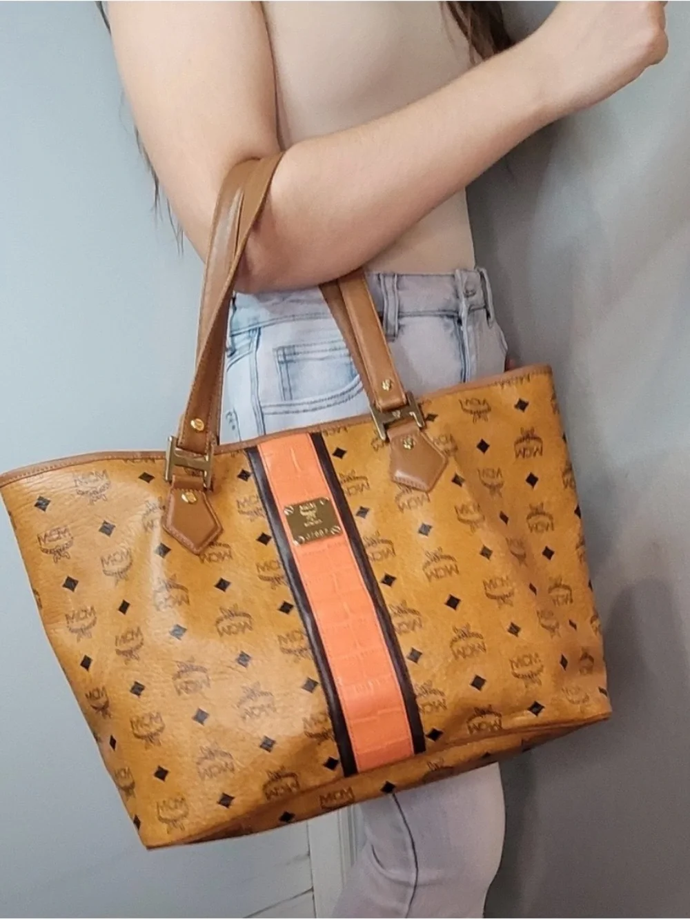 MCM gold tone